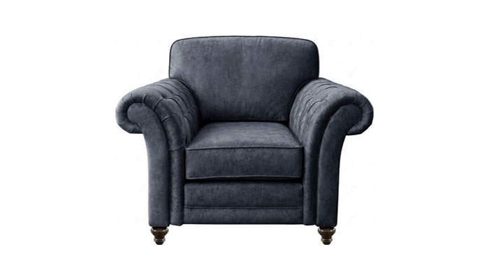 Signature Collection Blenheim Armchair in Aston Anthracite Fabric